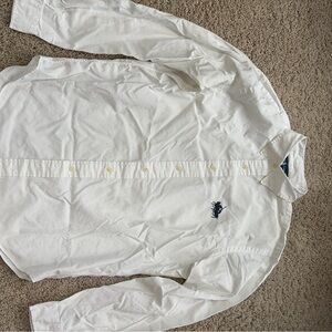 Ralph Lauren White Casual Button-Down Shirt